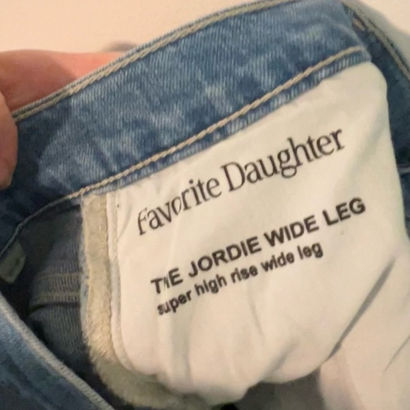 Favorite Daughter The Jordie Super High Rise Wide Leg Jean in Madrid - Picture 13 of 15
